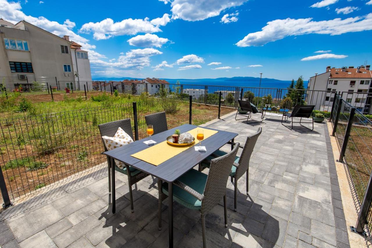 Seaview Apartment „Megan“ With Sunny Terrace Kastav Zewnętrze zdjęcie
